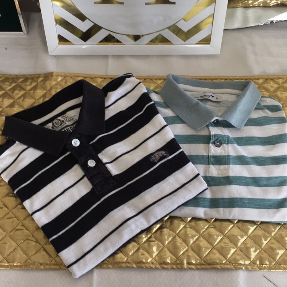 Two men’s polo shirt